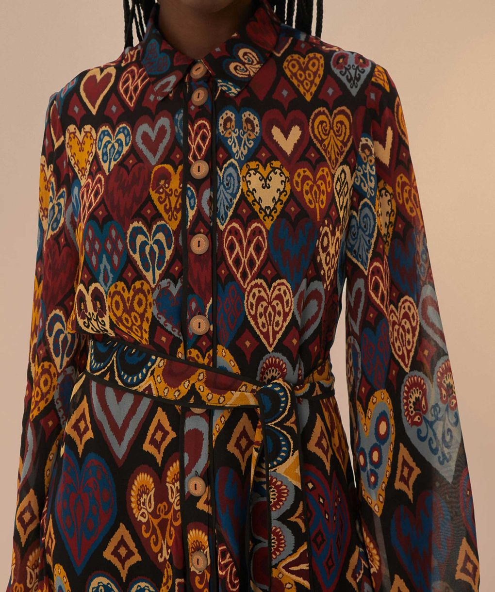 black hearts ikat mini dress The Twiggy Cut Out Mini Dress main image 0