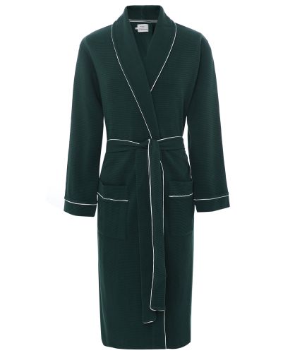 Hackett Green Cotton Waffle Robe