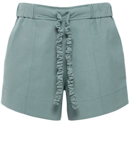 GANNI Green Drawstring Suit Shorts | Jules B