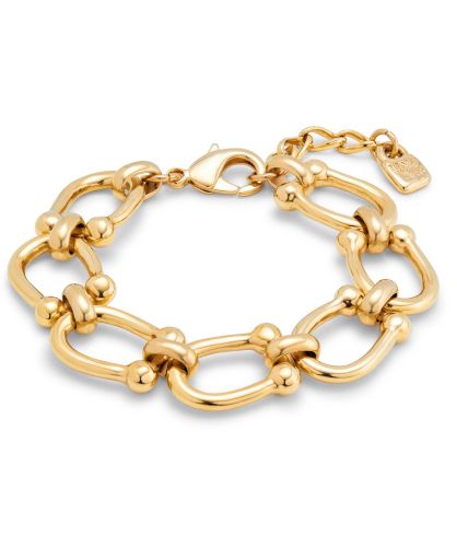 Uno de 50 Sterling silver-plated bracelet with links – Asterisco Boutique