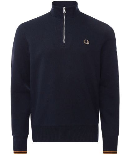 Fred Perry Navy Half-Zip Sweatshirt