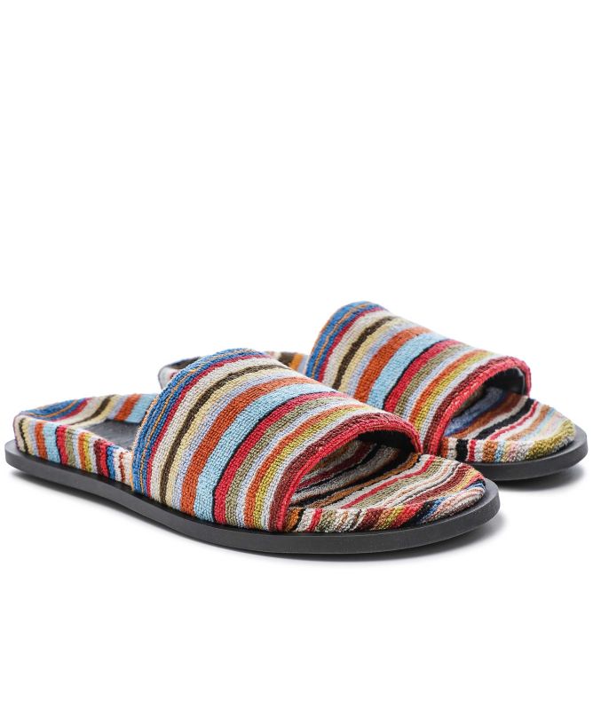 Paul Smith Towelling Striped Sliders