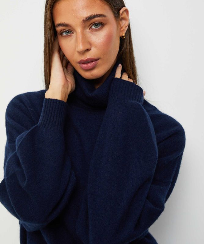 Colorush Sundance Cashmere Roll Neck Jumper