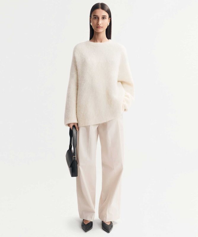 Brushed Alpaca Crewneck Jumper