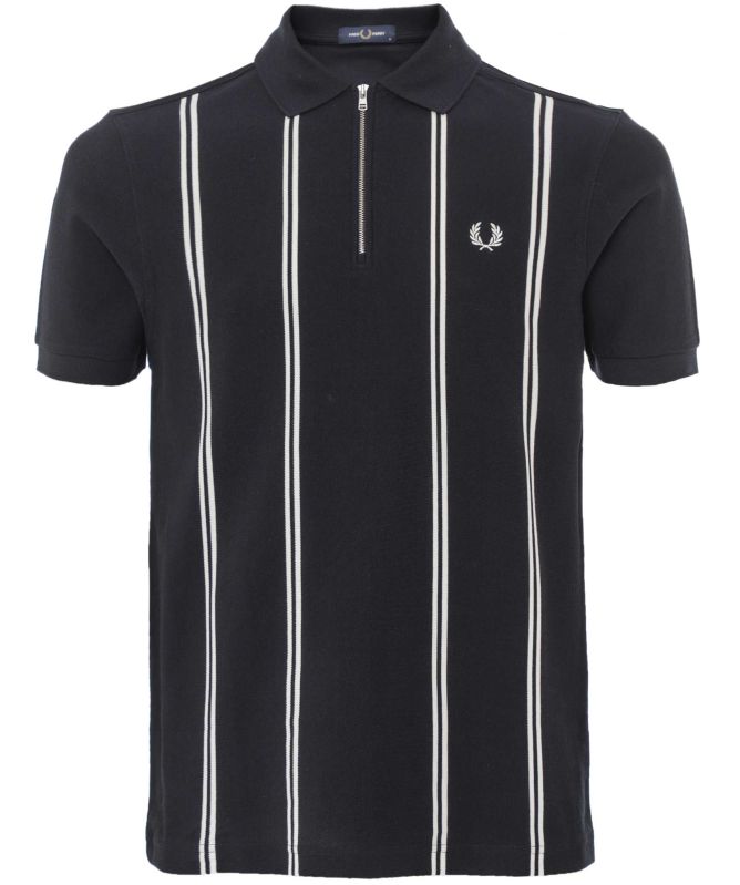 Fred Perry Vertical Stripe Zip Polo