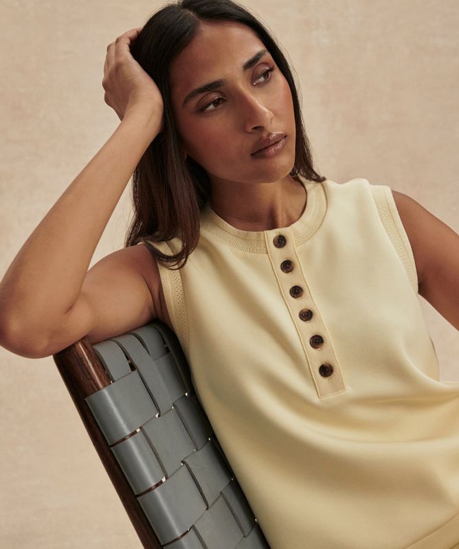 Varley Marla Button Placket Tank