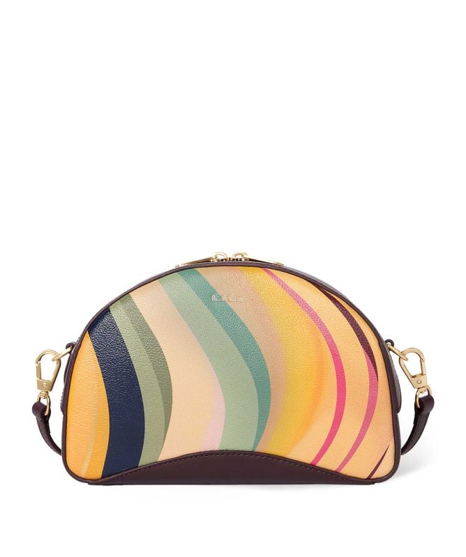 Paul Smith Dusky Swirl Leather Curved Camera Bag