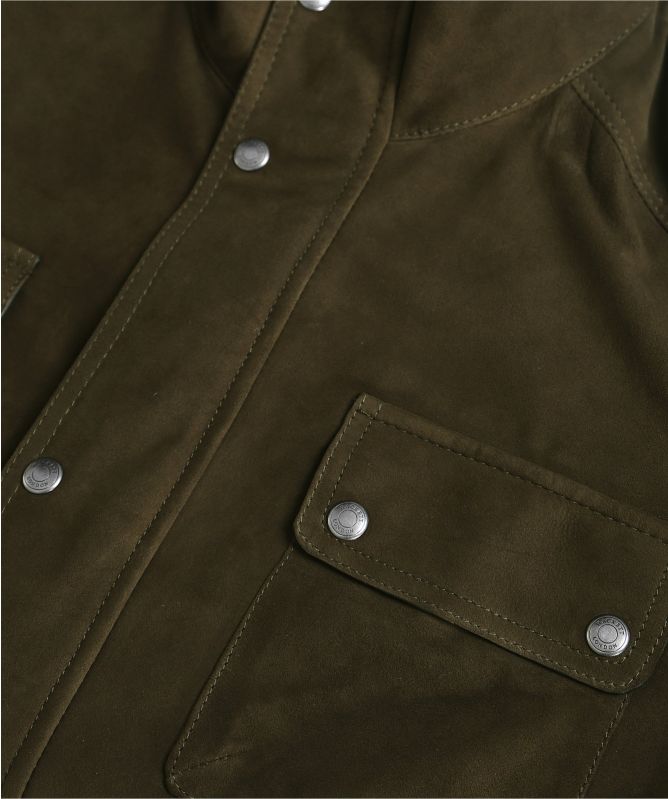 Hackett Leather Four Pocket Jacket