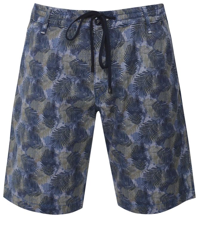 HandPicked Drawstring Leaf Print Riccione Shorts