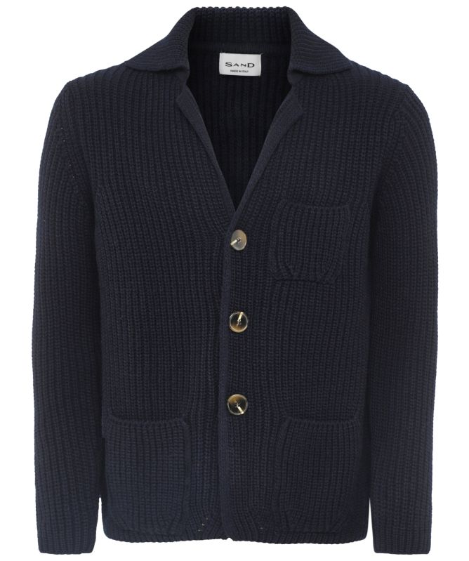 Sand Dean Button-Front Cardigan