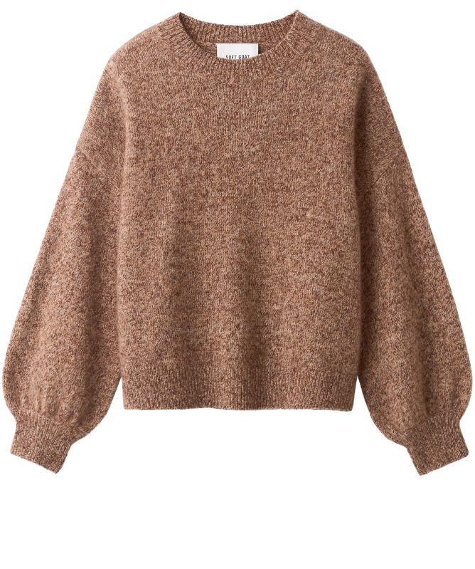 Soft Goat Marled Relaxed Fit Crewneck Jumper