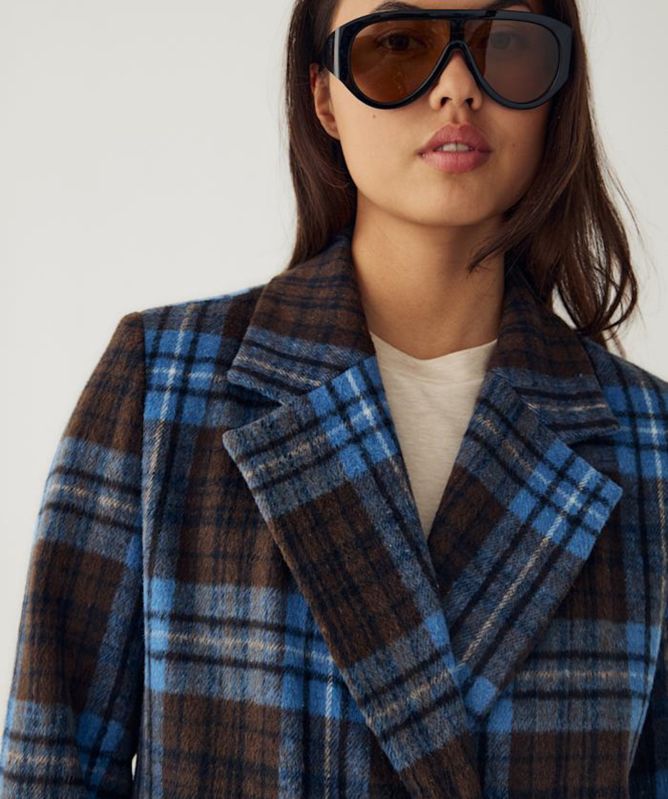 Noella N-Jaci Check Coat