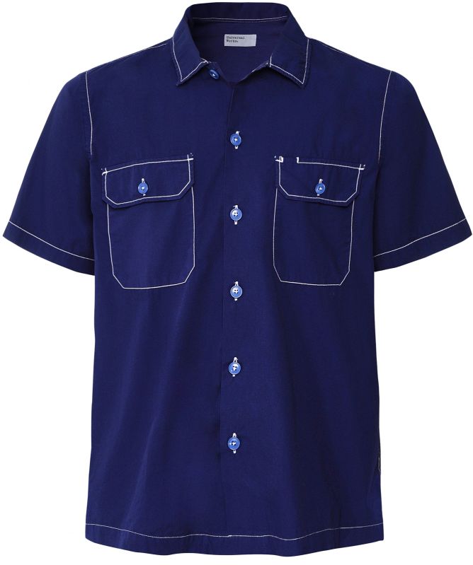 Universal Works Poplin Cotton Short Sleeve Utility Shirt
