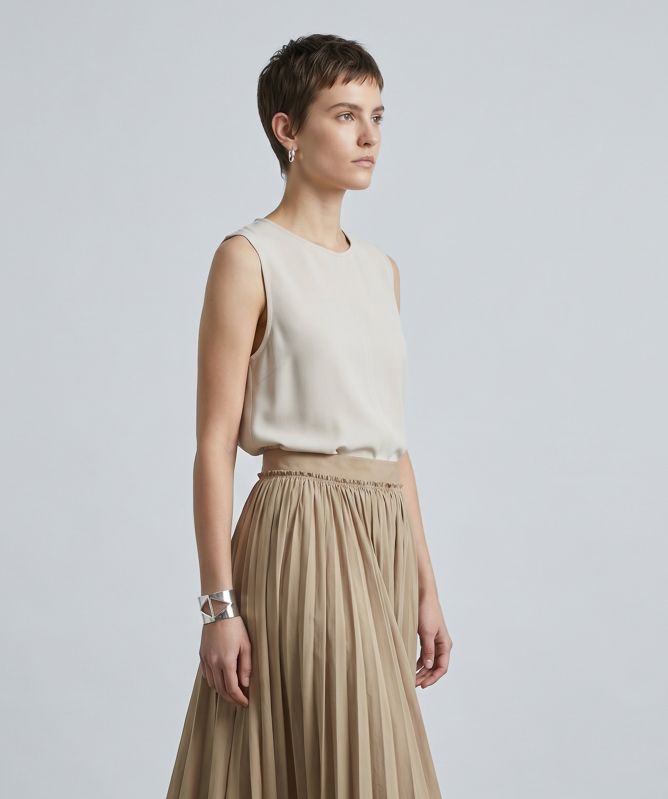 Milla Round Neck Linen Top