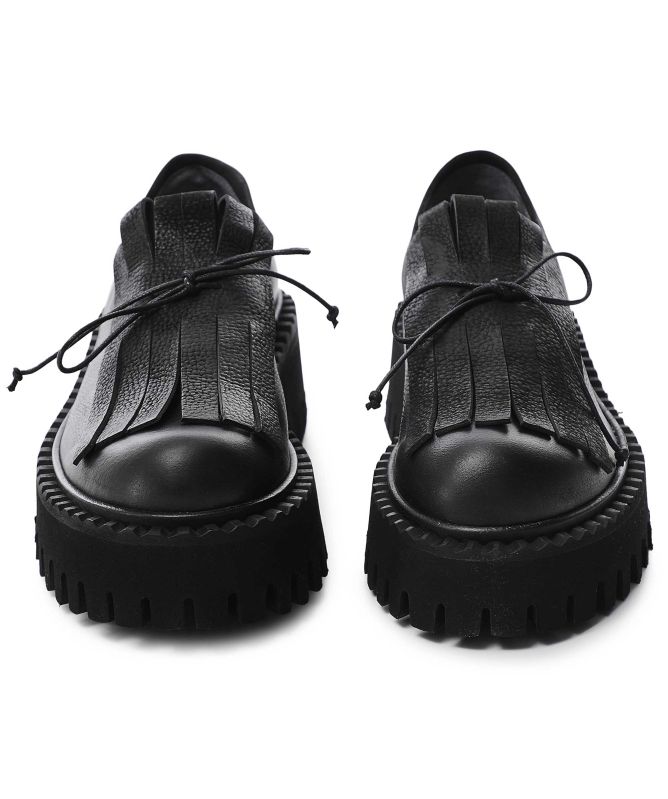 Lofina | Fringed Brogue Loafers