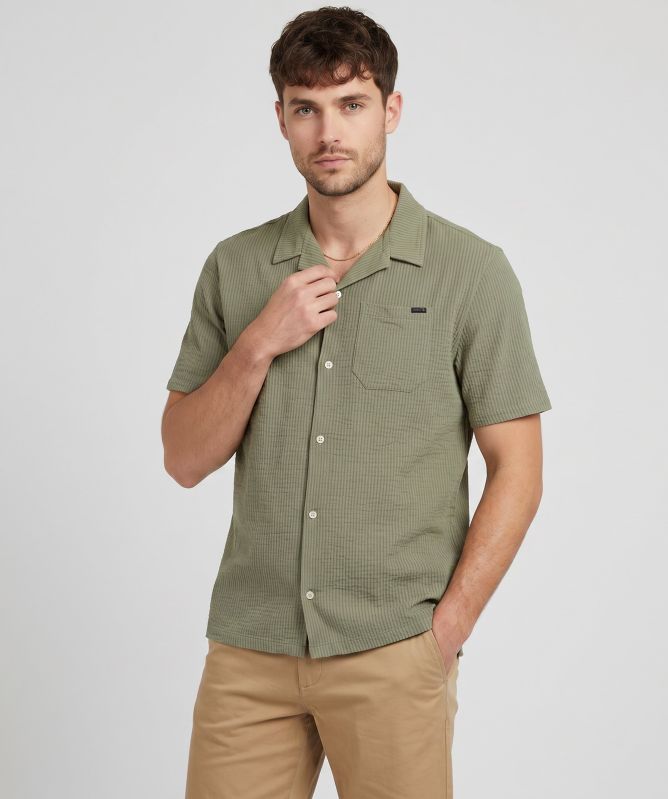 Signal Textured Camp Collar Polo