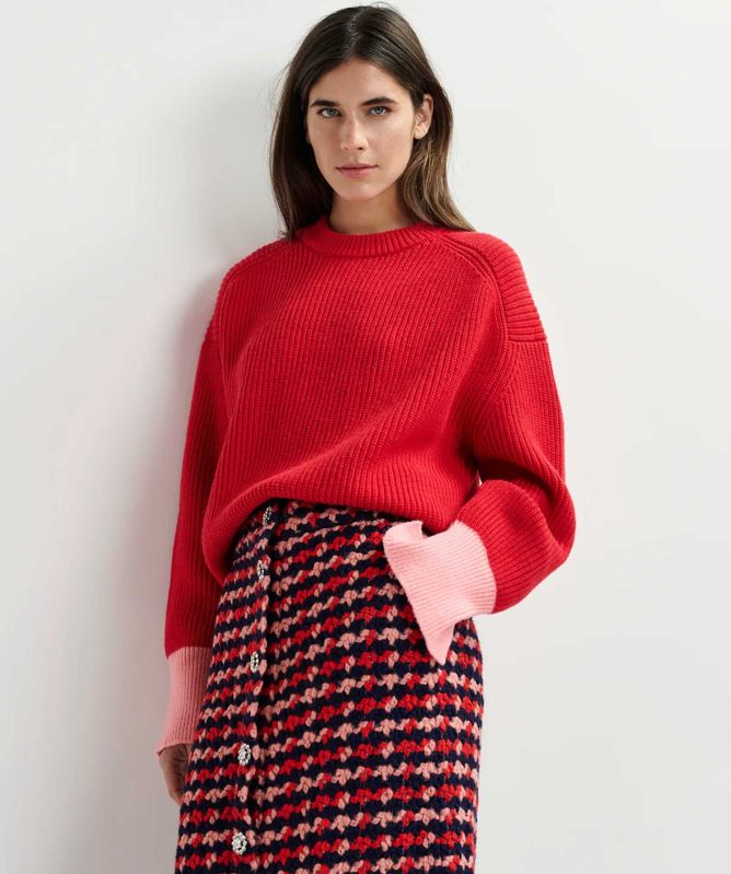Essentiel Antwerp Ginster Contrast Cuff Jumper