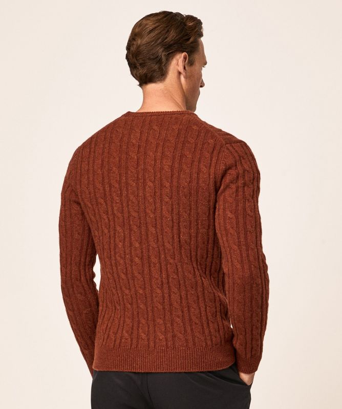 Hackett Cashmere Mix Cable Jumper