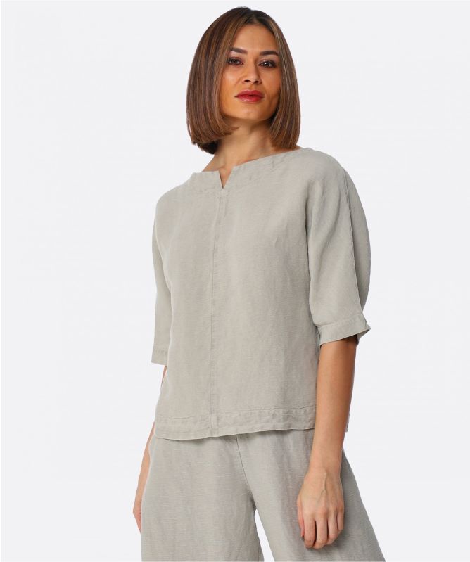 ISCHIKO Janett Linen Blouse