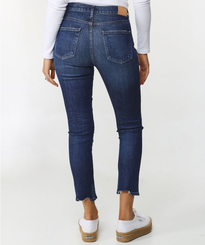 Citizens of Humanity Blue Harlow Ankle High Rise Slim Jeans | Jules B