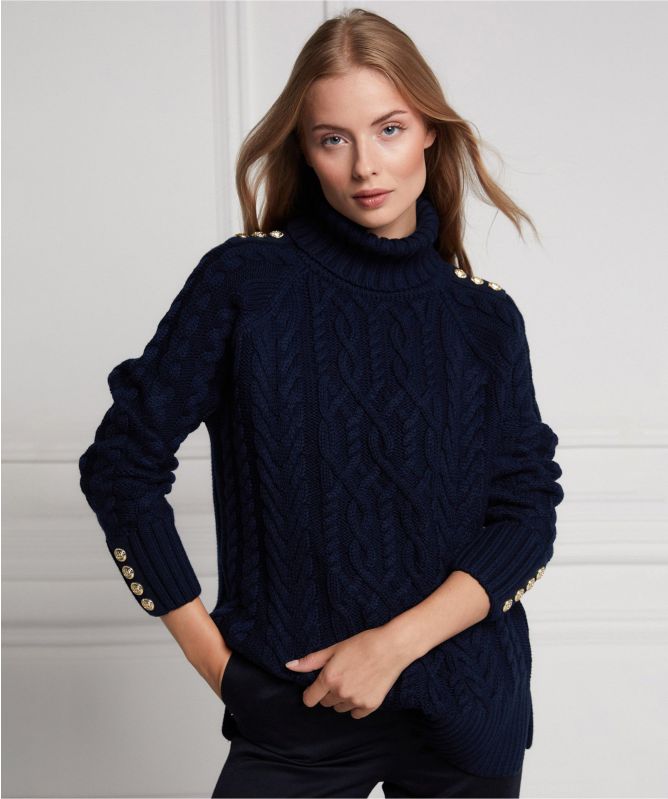 Holland Cooper Greenwich Cable Knit Jumper