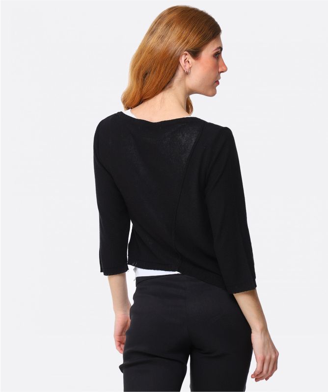 Lurdes Bergada Recycled Asymmetric Button Cardigan