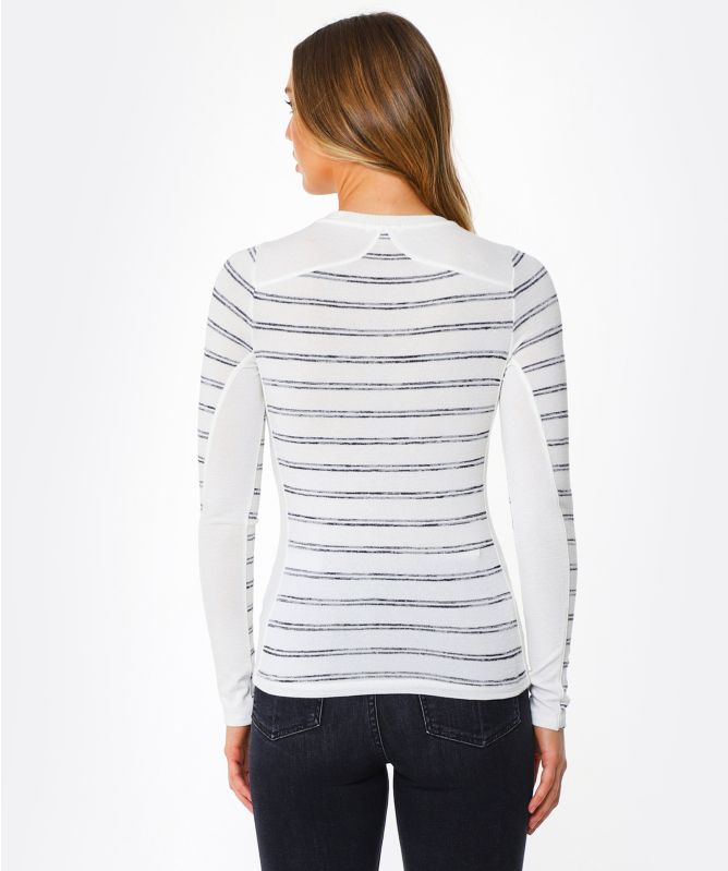 rag & bone The Knit Striped Long Sleeve Top