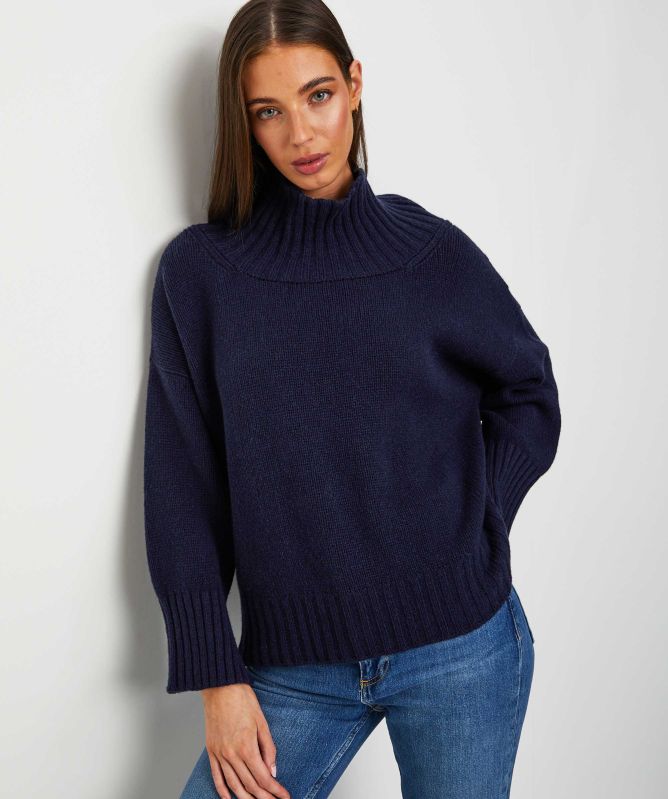 Eddy and Ivy Merino Cashmere High Neck Jumper