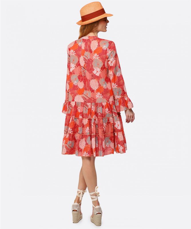 Handprint Dream Apparel Lobster Cotton Mini Dress