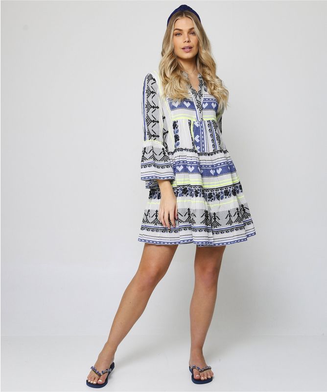 Devotion TWINS Embroidered Mini Dress