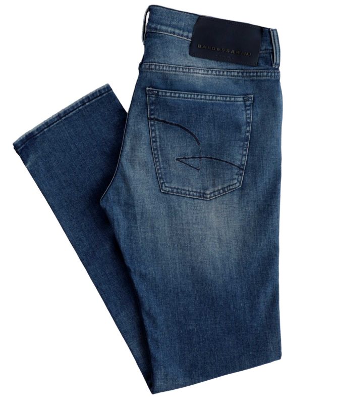 Baldessarini Slim Fit Distressed Jeans