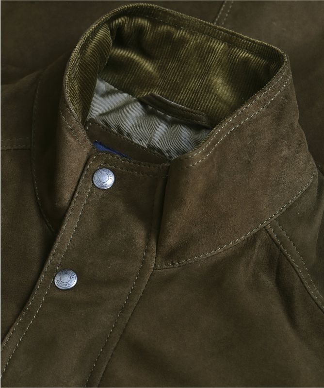 Hackett Leather Four Pocket Jacket