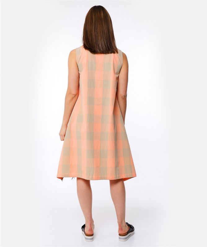 OSKA Helmer Cotton Check Dress