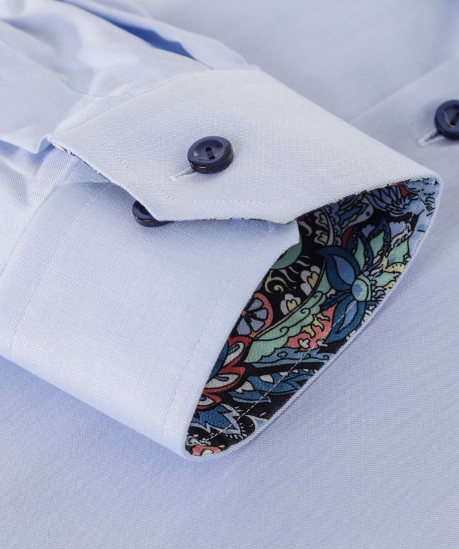 Eton Slim Fit Paisley Trim Shirt