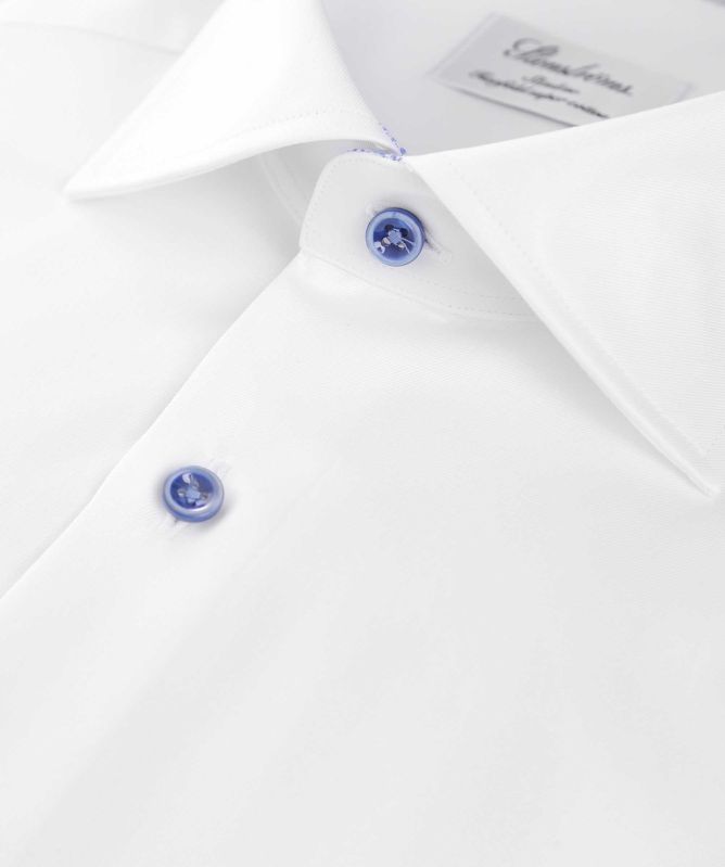 Stenstroms - Blue Striped Twill Men's Dress Shirt