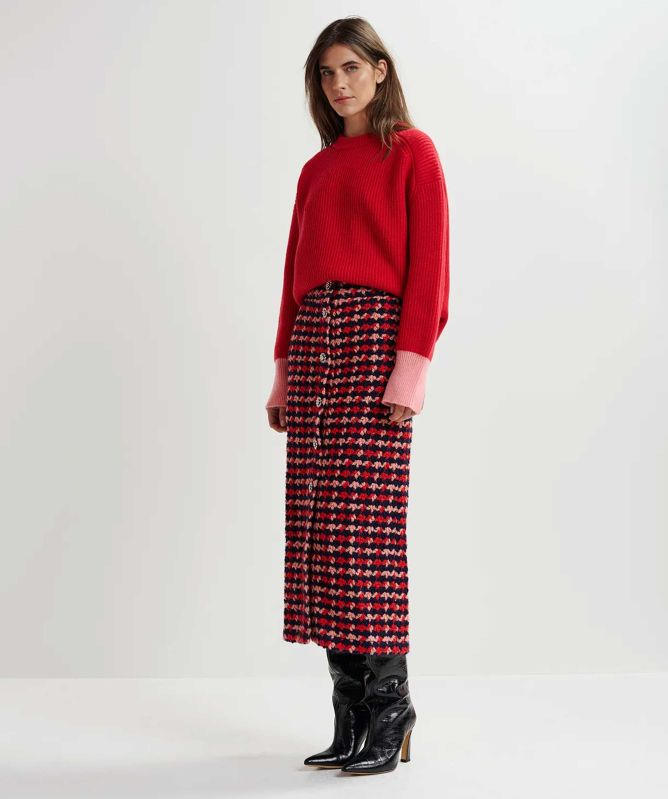 Essentiel Antwerp Ginster Contrast Cuff Jumper