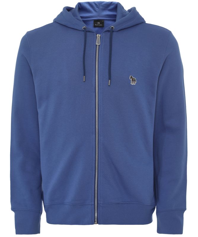Paul Smith Zip-Front Zebra Logo Hoodie