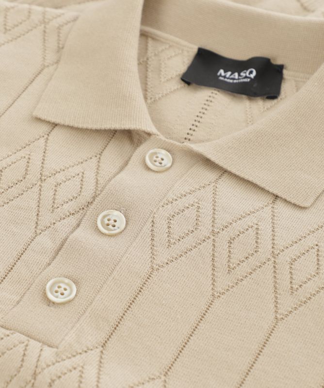 MASQ Jaquard Polo Knit