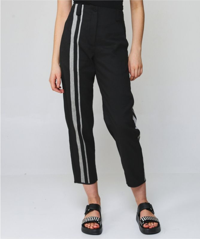 Annette Gortz Linen Blend Duna Stripe Trousers