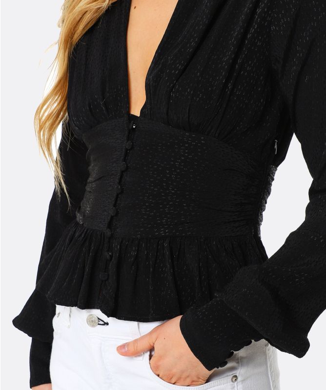 ROTATE Tracy V-Neck Top