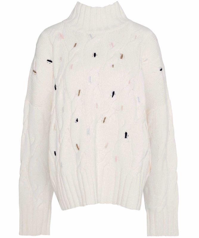 Barbour Fleur Cable-Knit Jumper