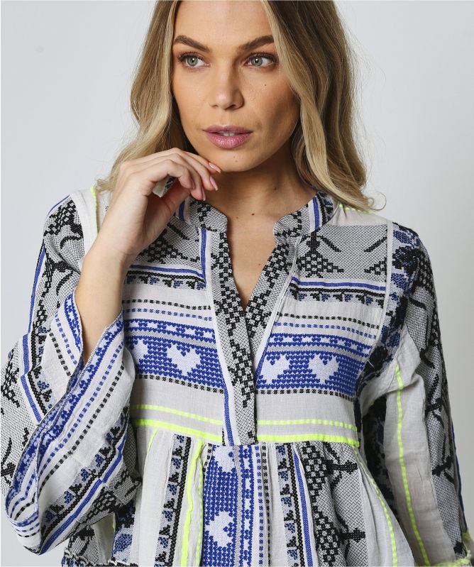 Devotion TWINS Embroidered Mini Dress