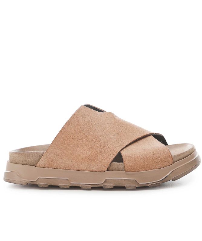 Lofina V Front Suede Sandals