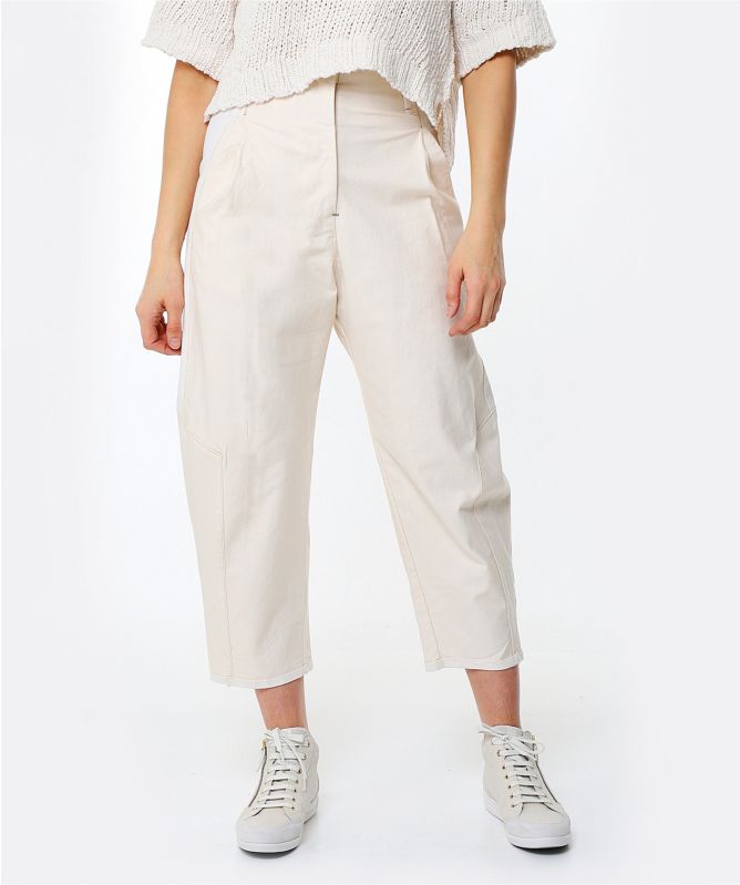 Lurdes Bergada Cropped Denim Trousers