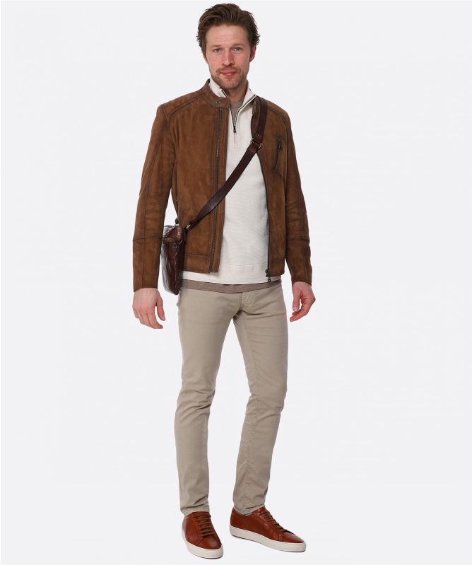 Belstaff Cotton Silk Half-Zip Tide Jumper