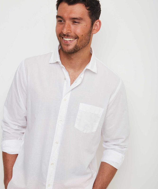 Hartford Cotton Voile Paul Shirt