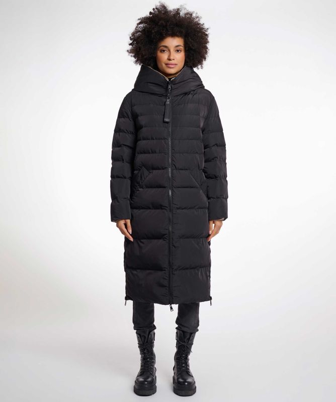 Rino and Pelle Reversible Keila Long Padded Coat