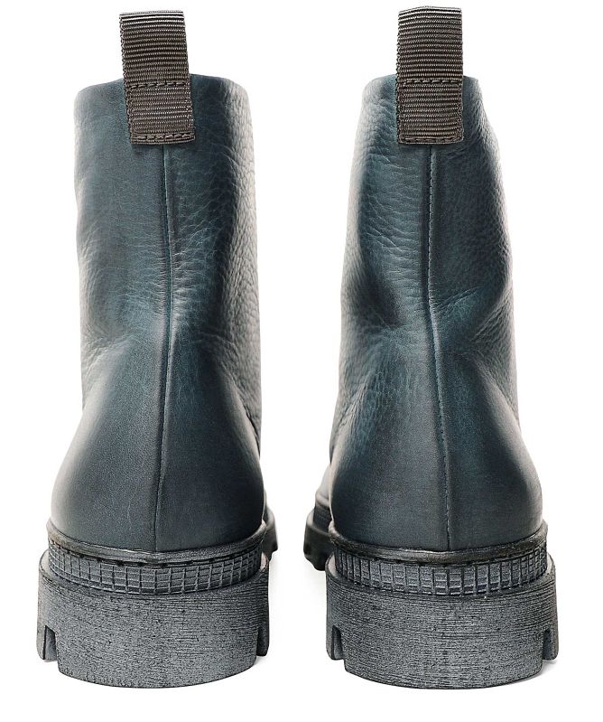 Lofina Leather Zip Front Boots