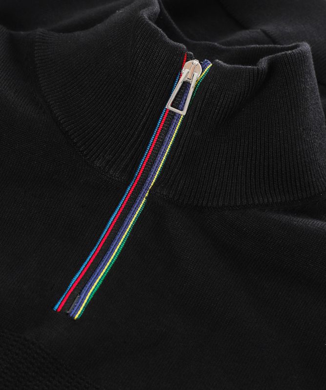 Paul Smith Sports Stripe Quarter Zip Sweater