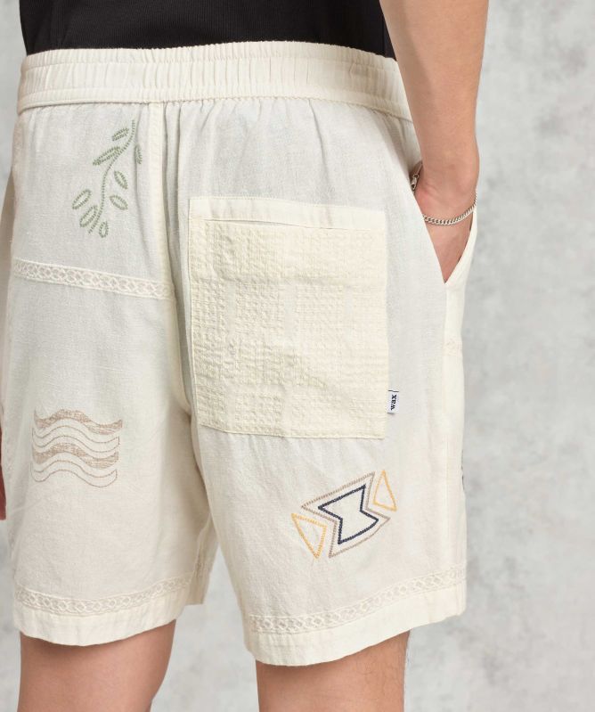 Wax London Embroidered Doodle Kurt Shorts